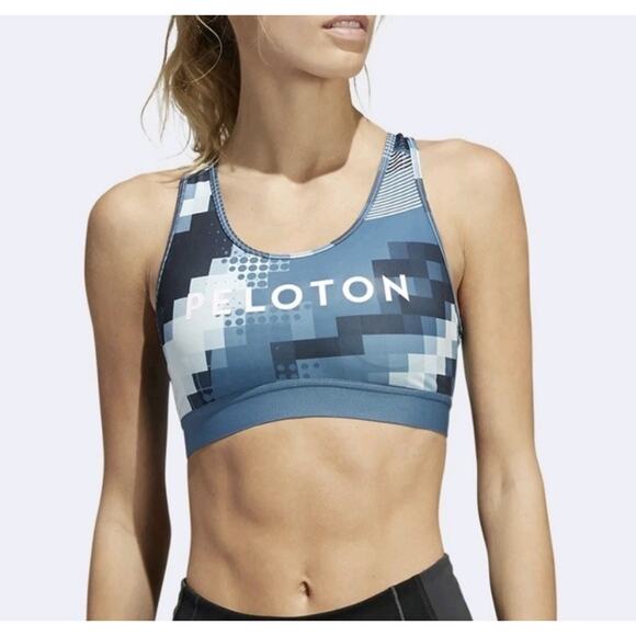 Adidas x Peloton Digi Motion HEAT.RDY Believe This Sports Bra NWT Women's Small - Picture 1 of 6